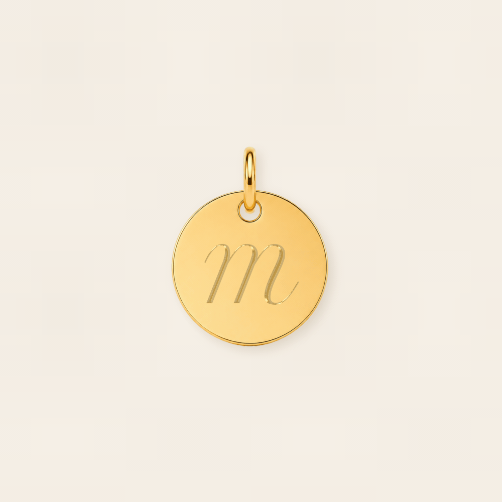 Personalized 11mm Disc Pendant