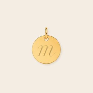 Personalized 11mm Disc Pendant