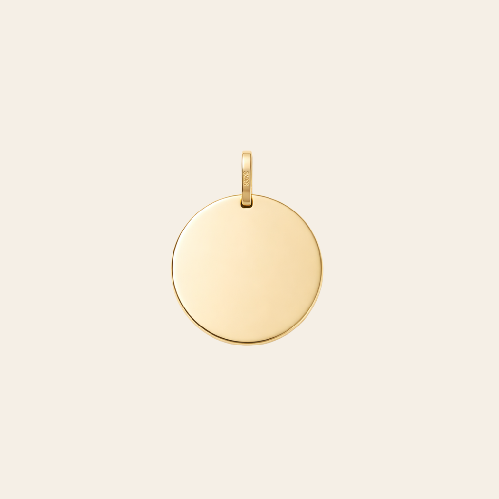 Personalized 11mm Disc Pendant