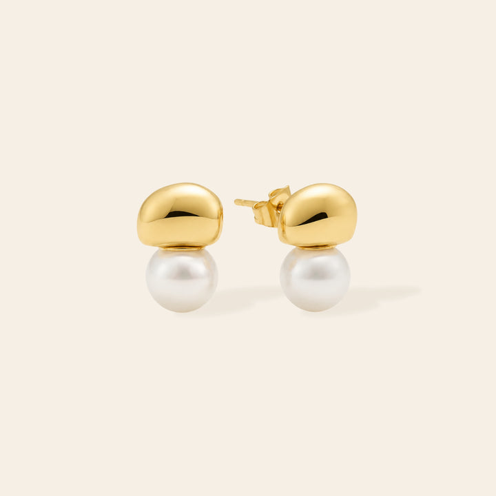 Pebble Pearl Stud