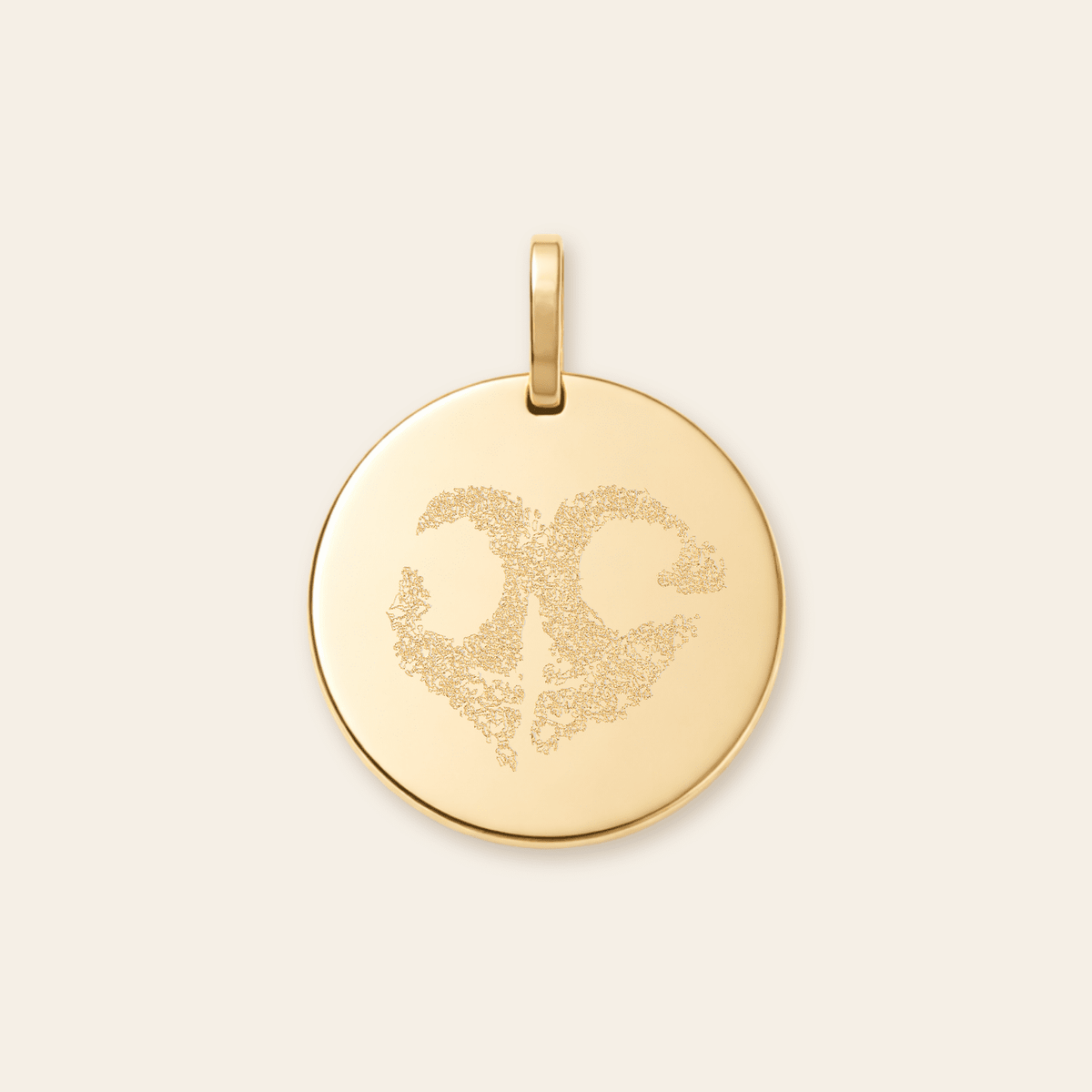 Personalized Paw & Nose Print Pendant