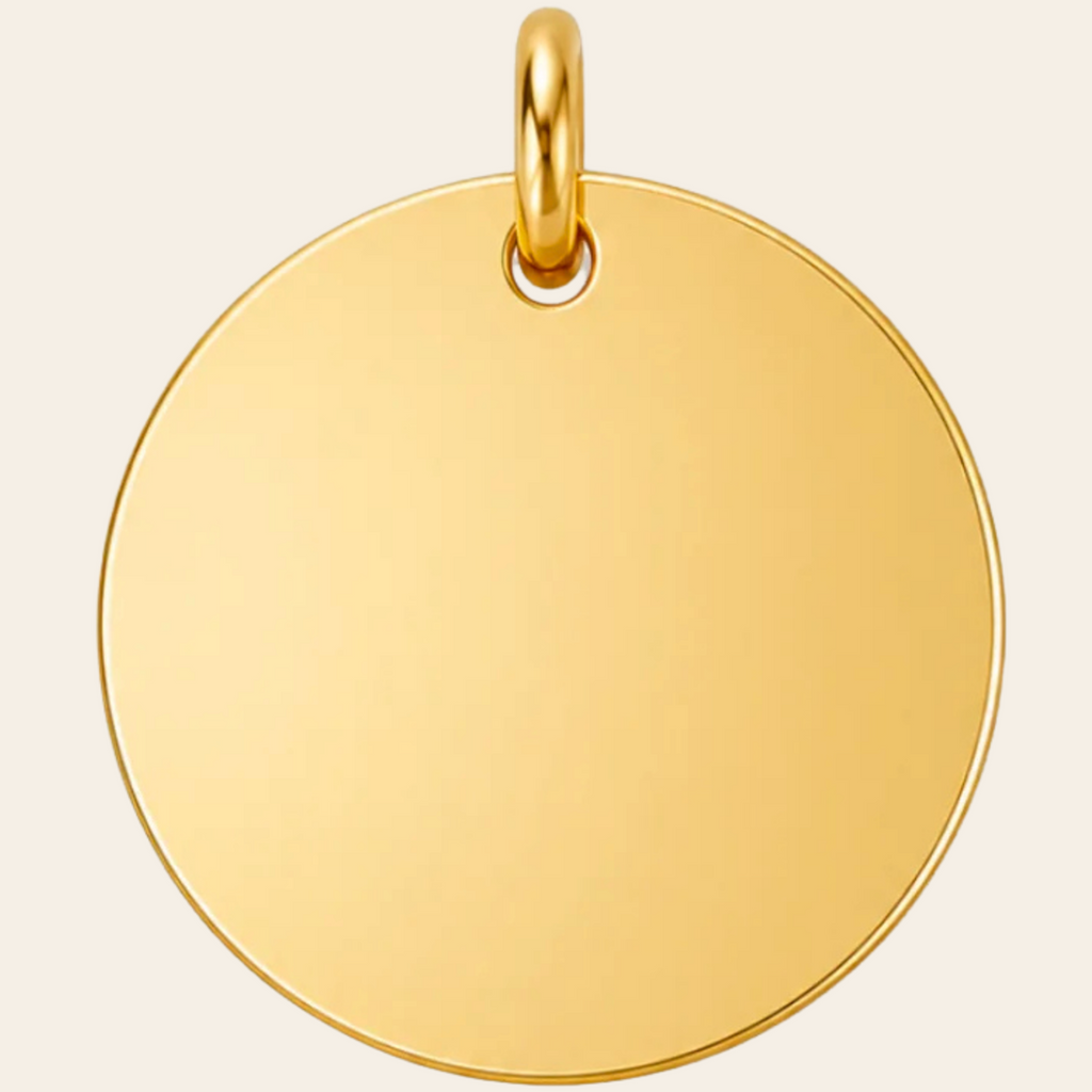 Personalized 15mm Disc Pendant