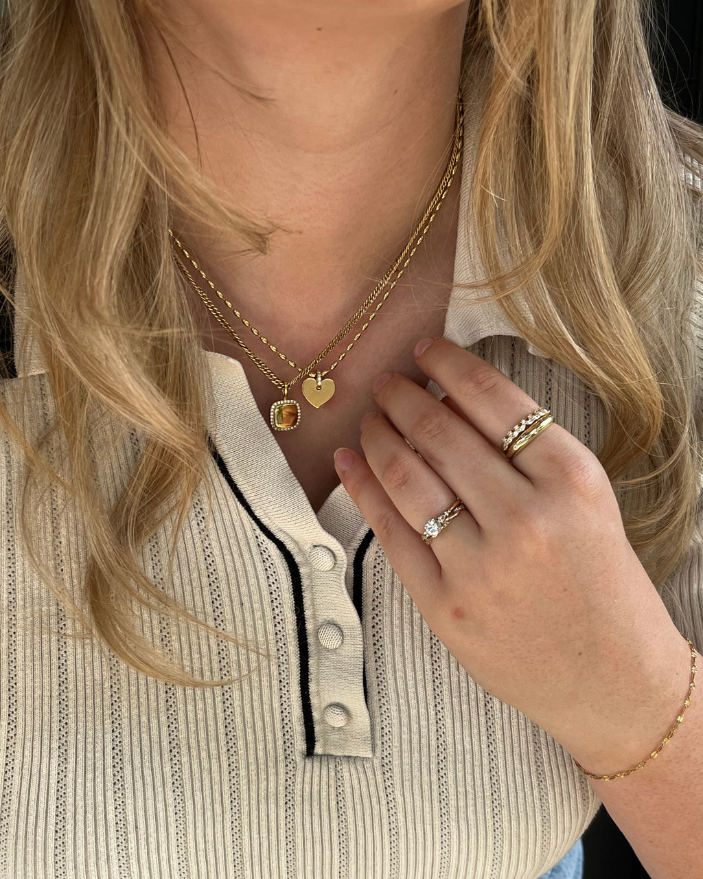 Pavé Heart Pendant