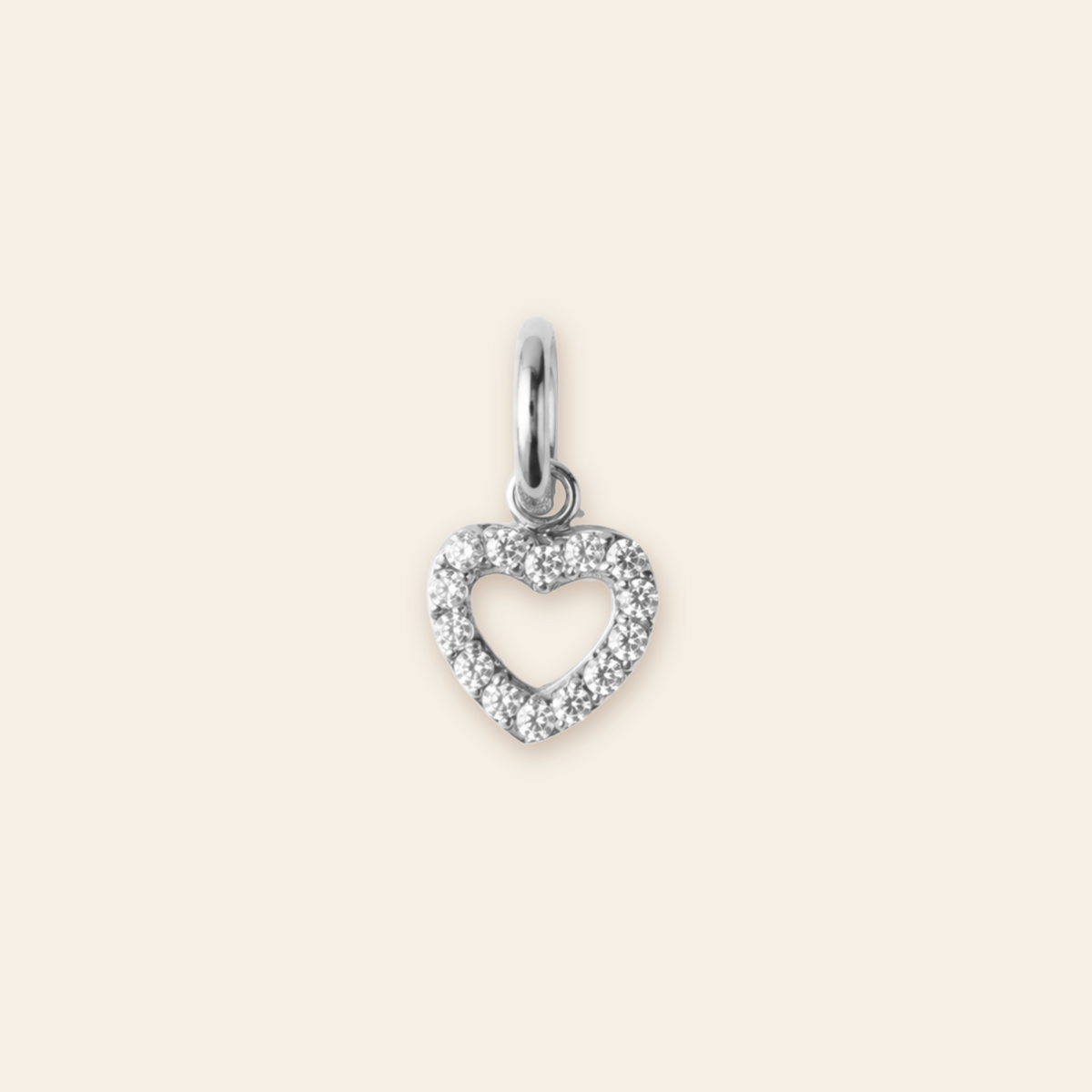 Pavé Heart Charm