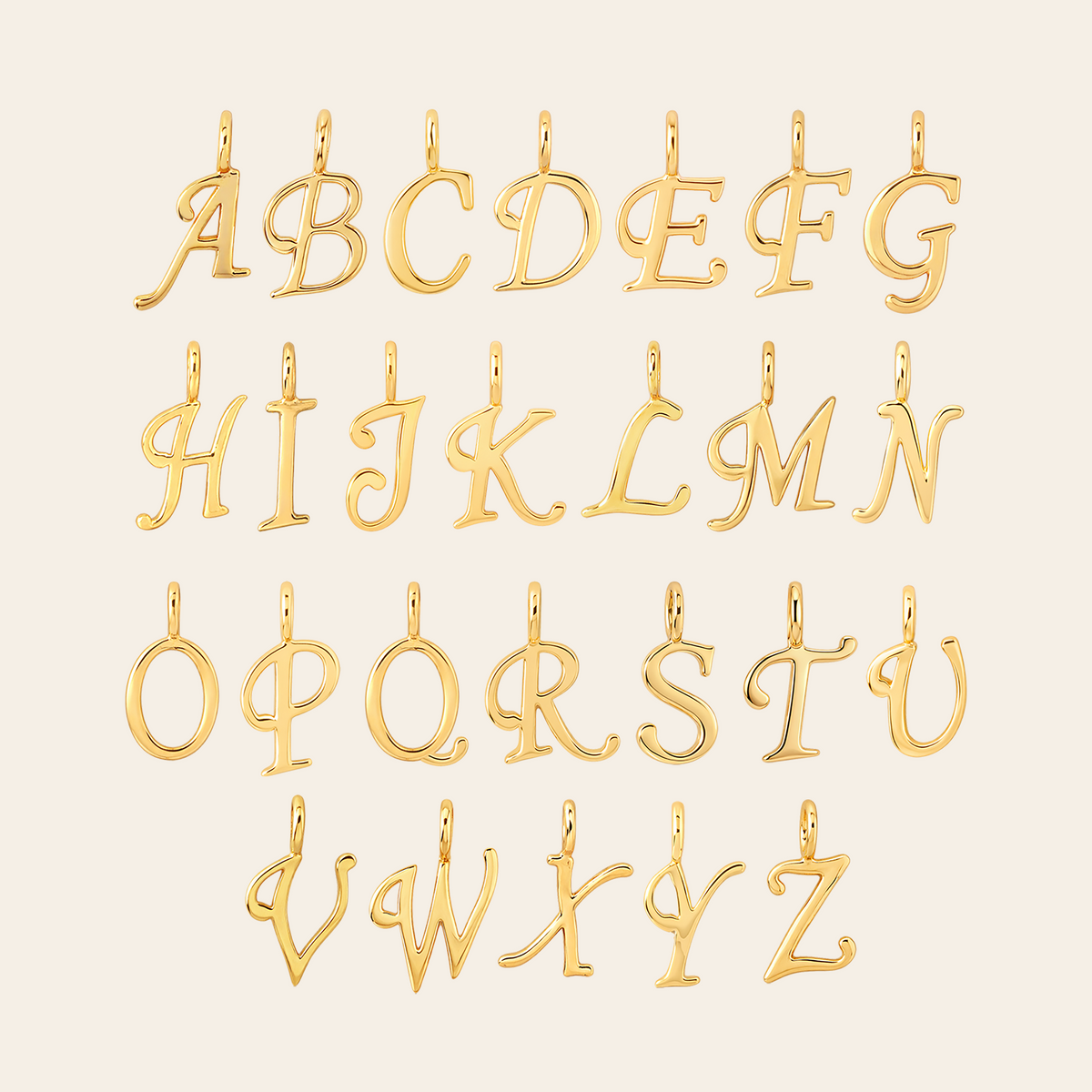 Cursive Initial Charm