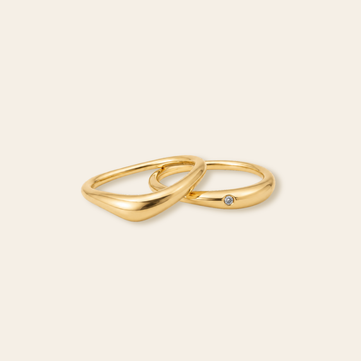 Bonded CZ Ring Set