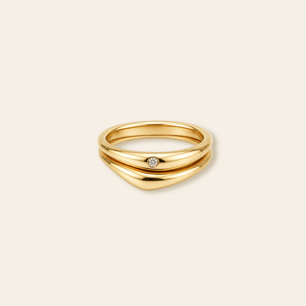 Bonded CZ Ring Set