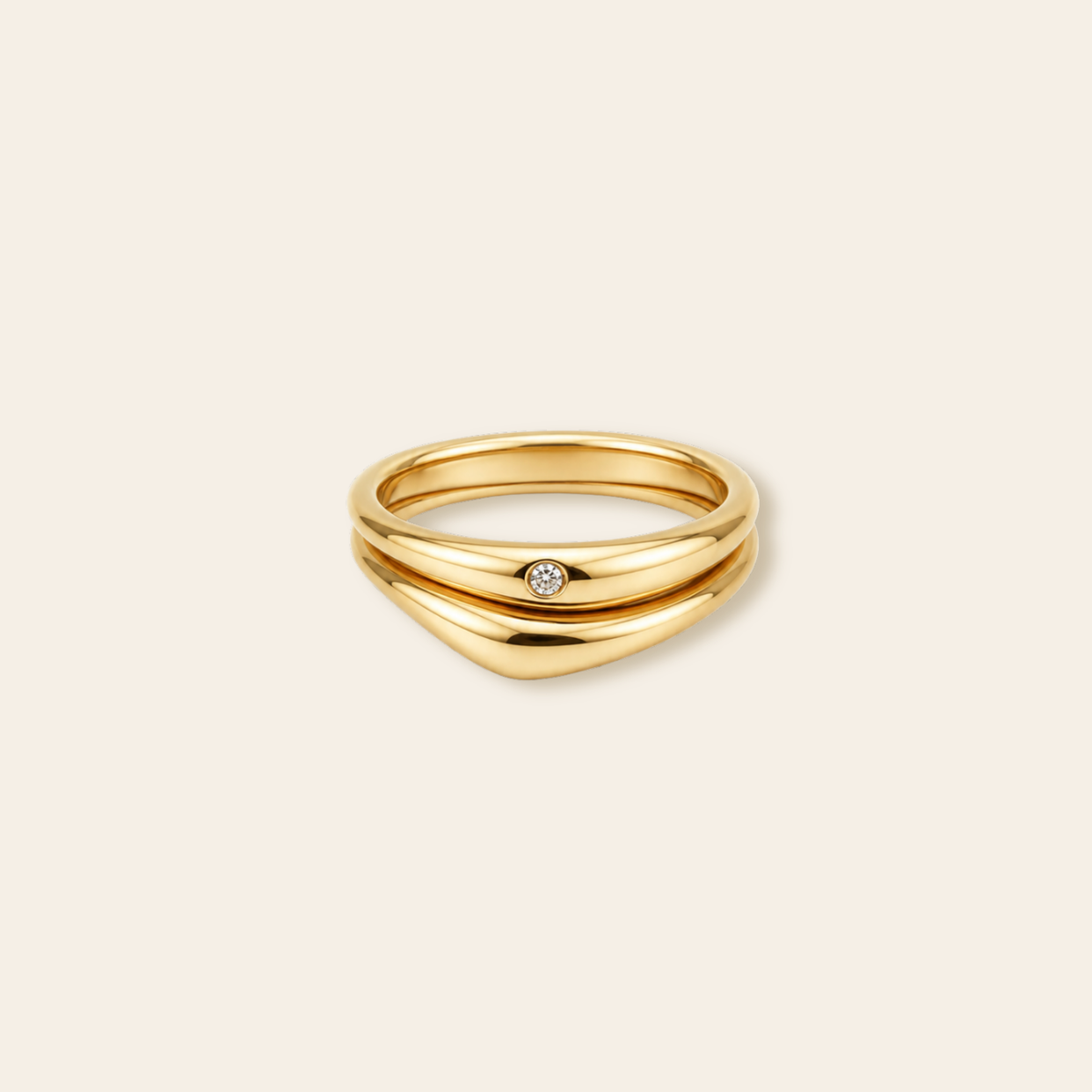 Bonded CZ Ring Set