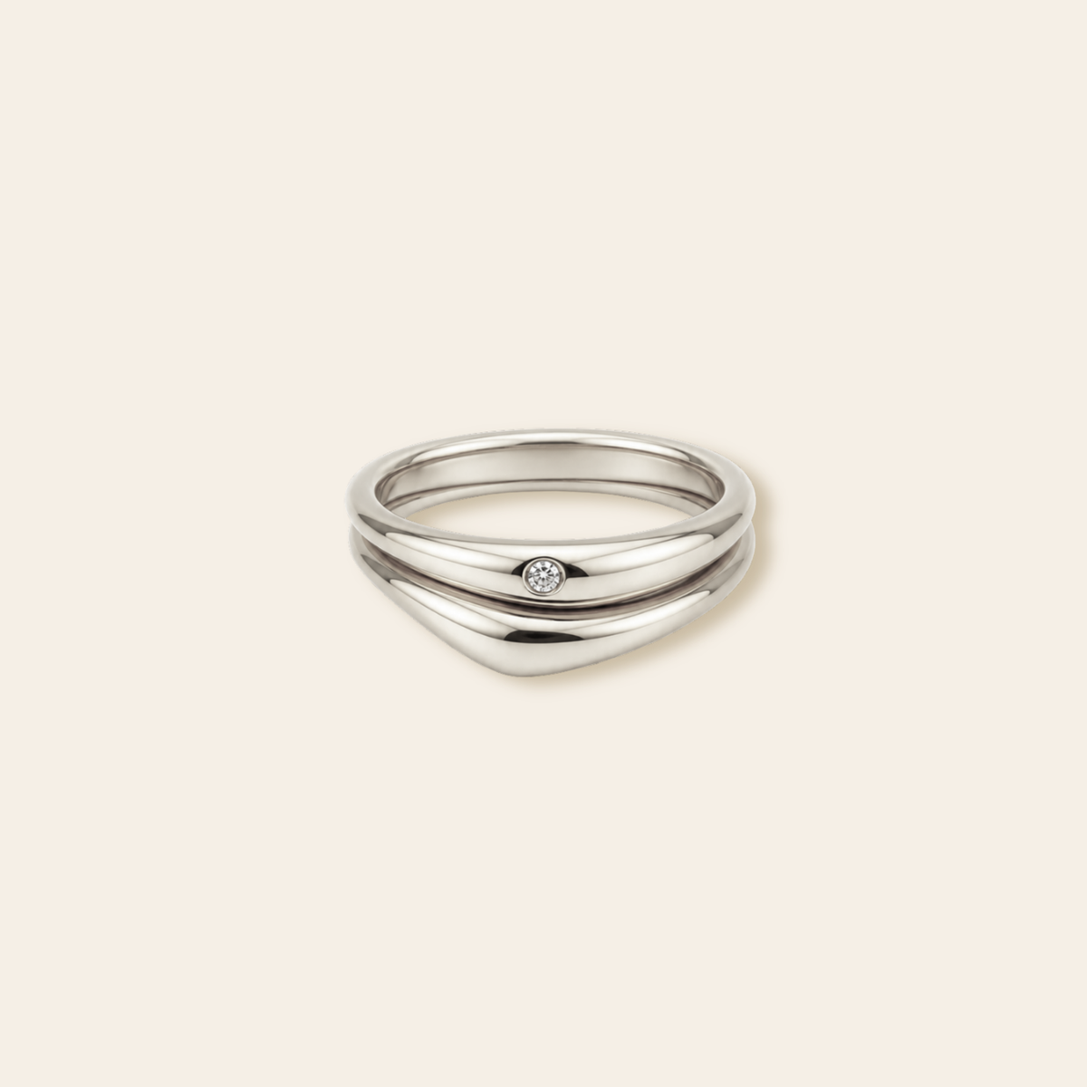 Bonded CZ Ring Set