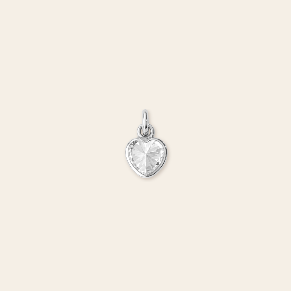 CZ Heart Charm
