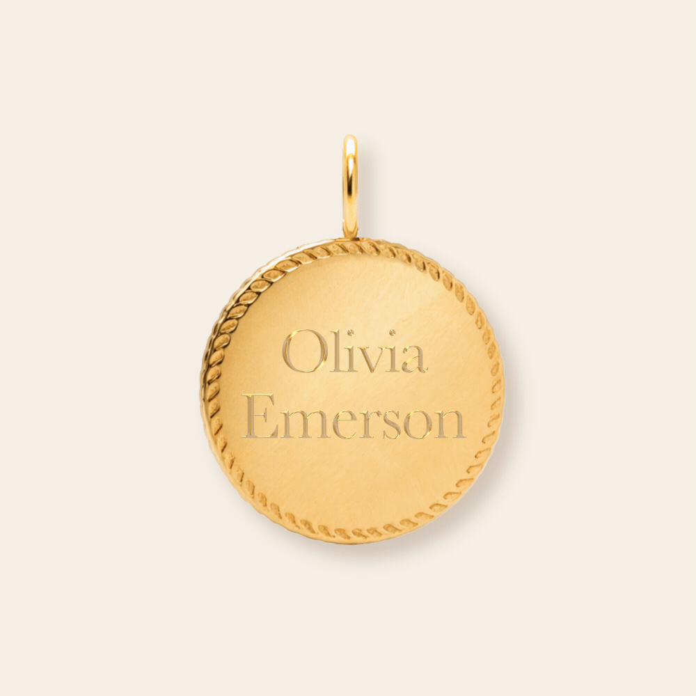 Braided Round Disc Pendant