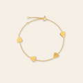 Personalized Multi Heart Bracelet