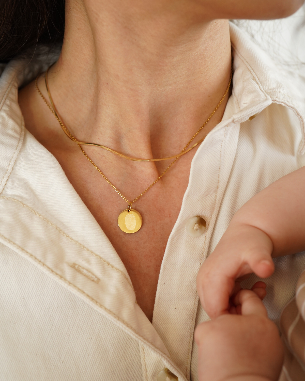Personalized 15mm Disc Pendant