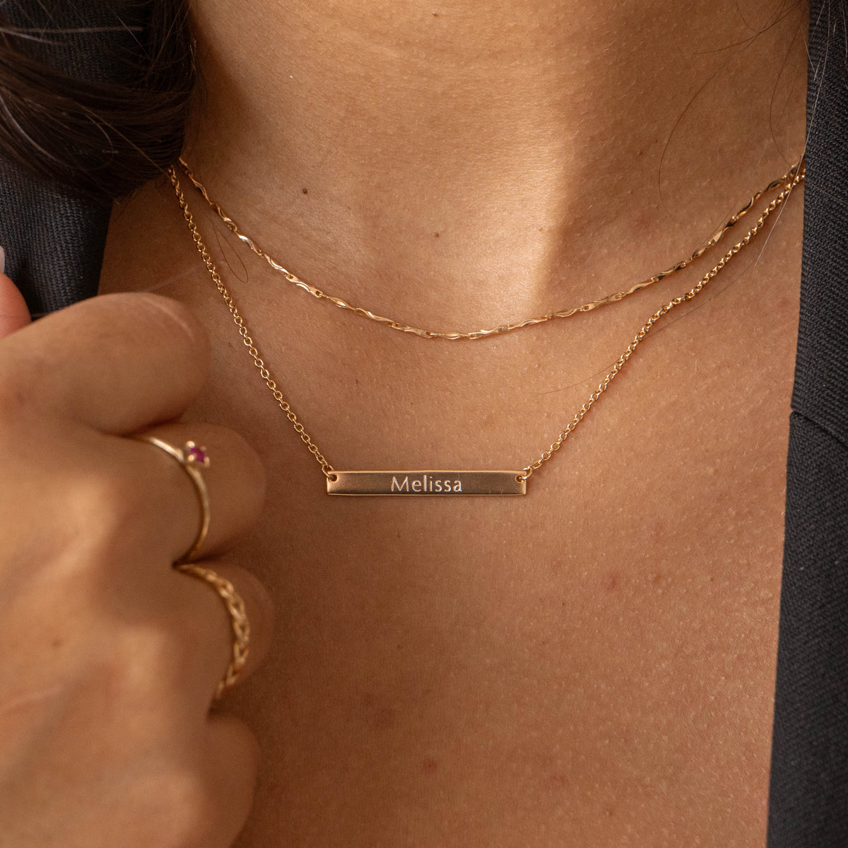 Personalized Bar Necklace