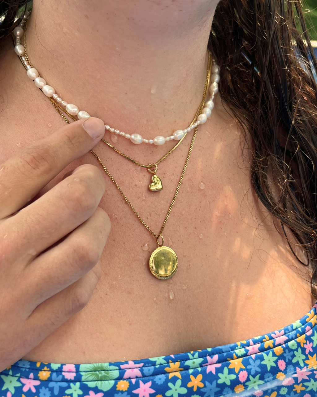 Braided Round Disc Pendant
