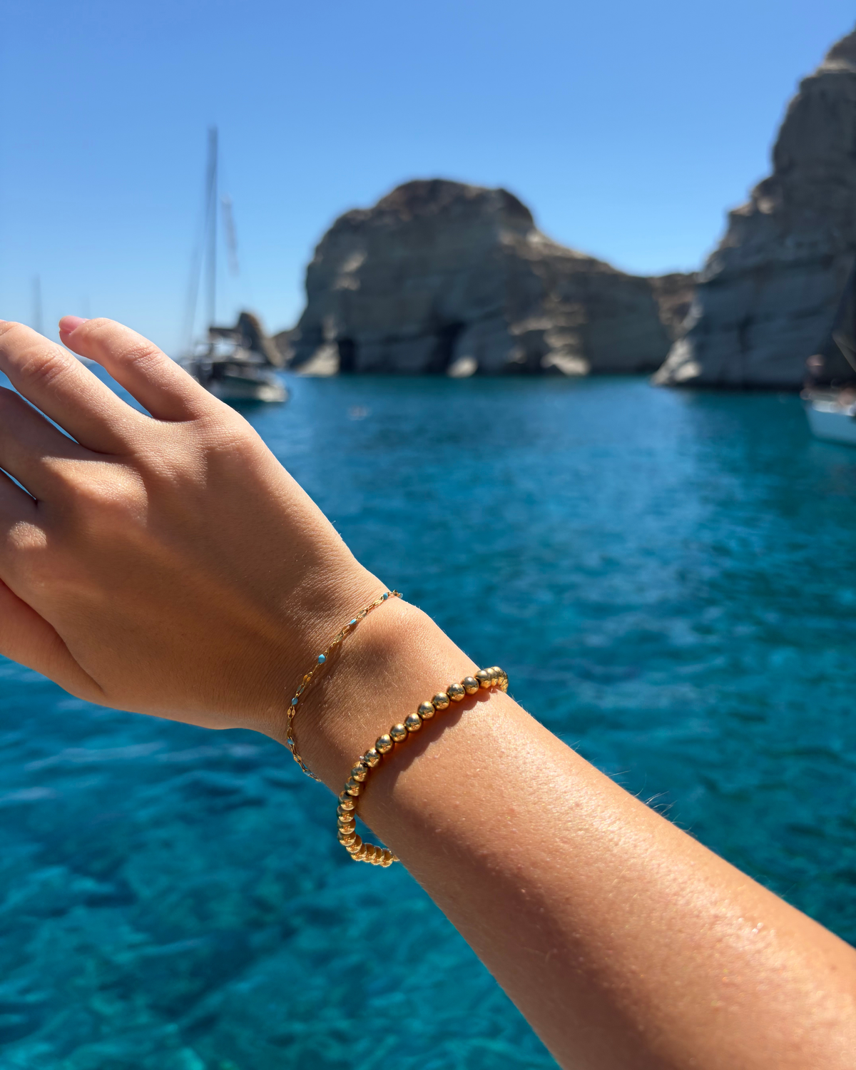 Waterproof Elastic Ball Bracelet