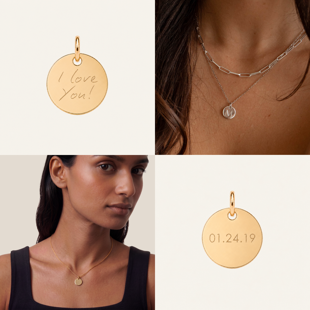 Personalized 11mm Disc Pendant