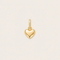 Solid Gold Bubble Heart Pendant