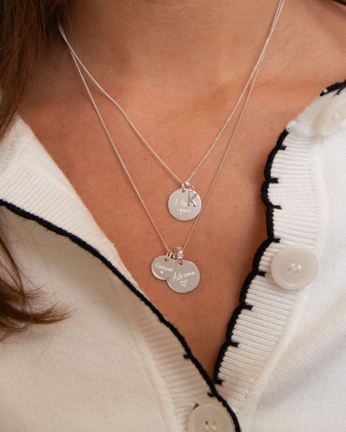 Personalized 15mm Disc Pendant