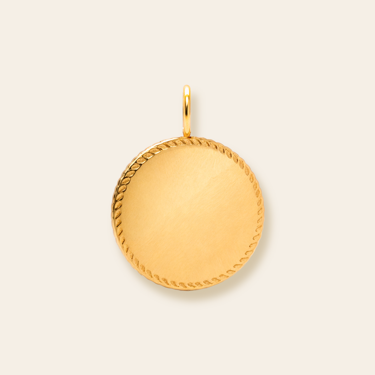 Braided Round Disc Pendant