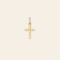 10k Cross Bezel Pendant