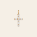 Waterproof CZ Cross Charm