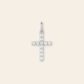 Waterproof CZ Cross Charm