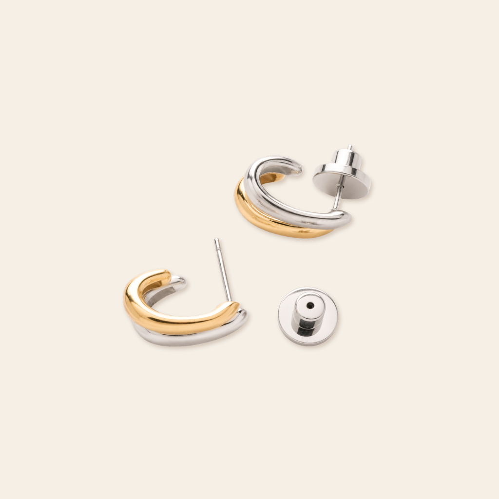 Echo Hoop Studs