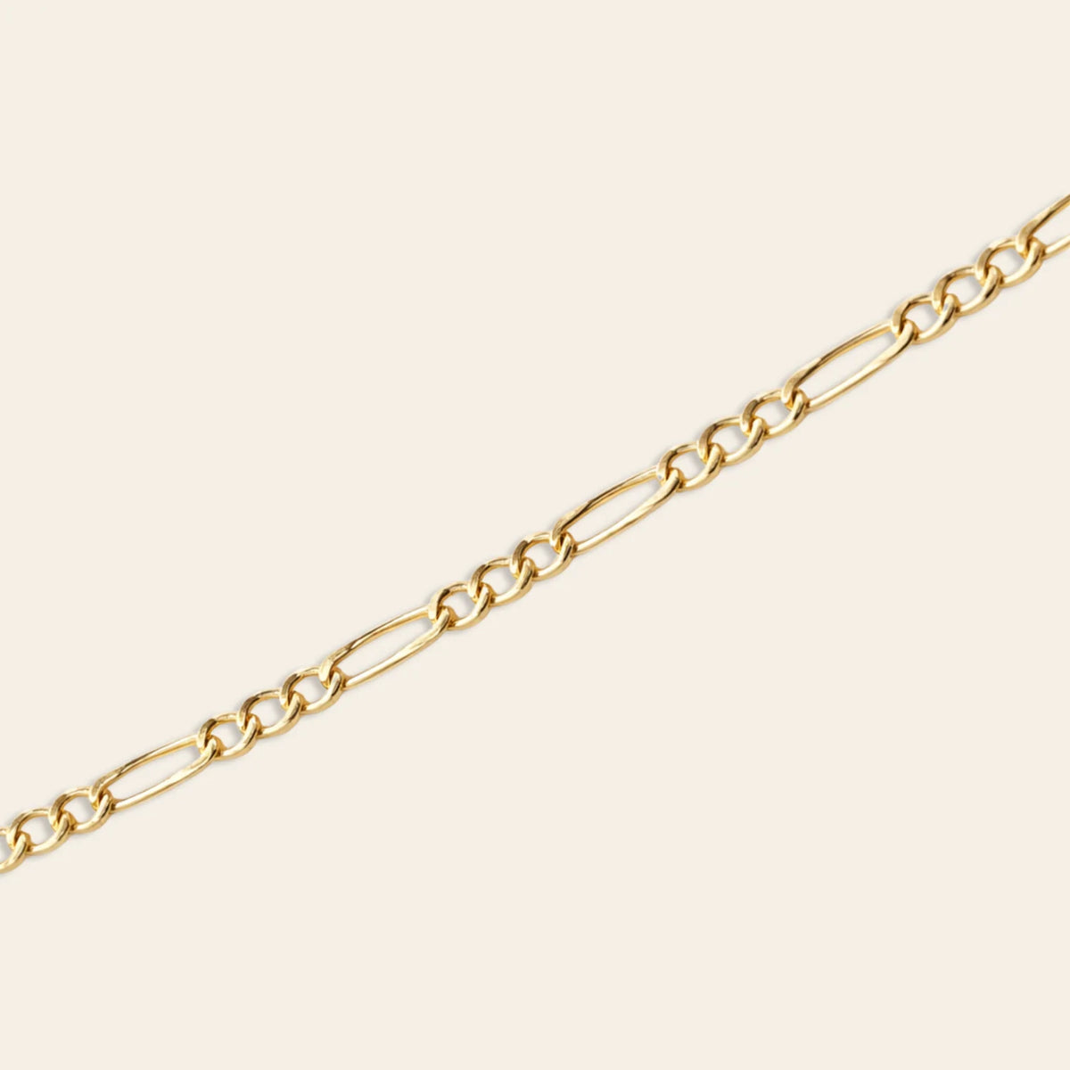 10k Figaro Thin Permanent Chain