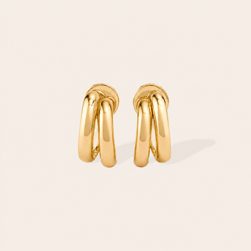 Echo Hoop Studs