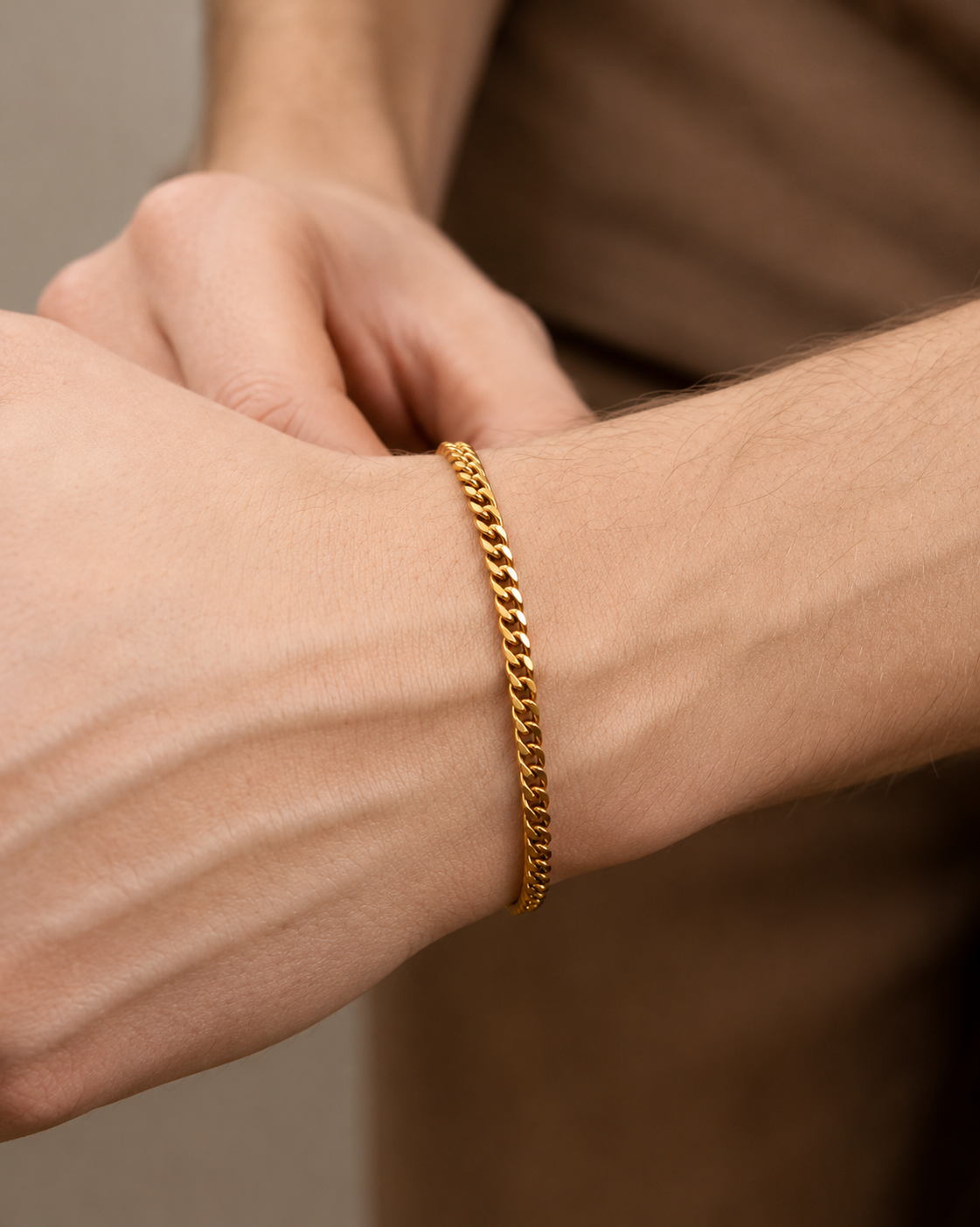 Unisex Cuban Bracelet 4mm