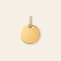 Pavé Round Disc Pendant