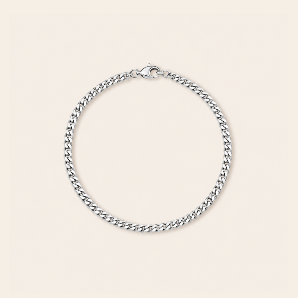 Unisex Cuban Bracelet 4mm