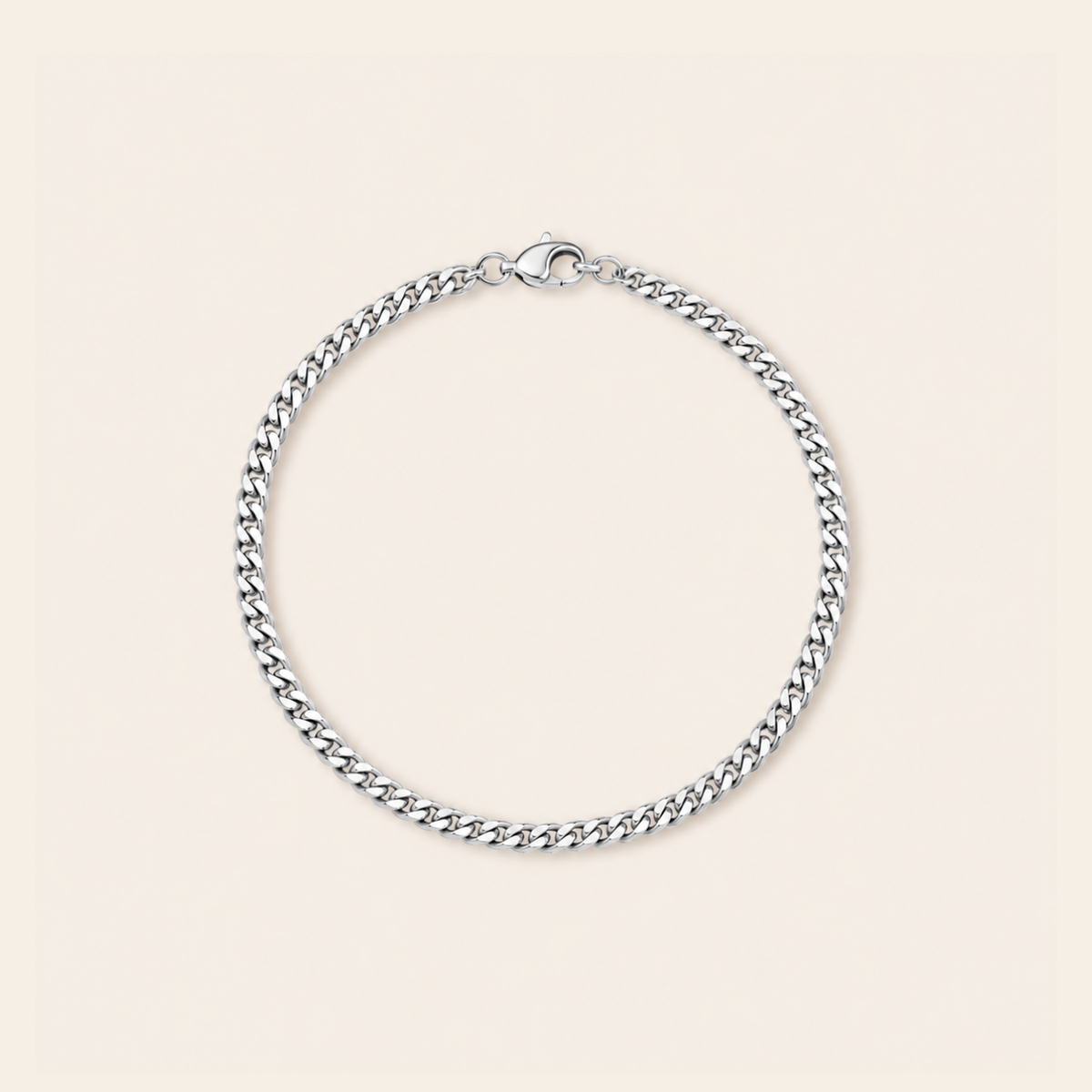 Unisex Cuban Bracelet 4mm