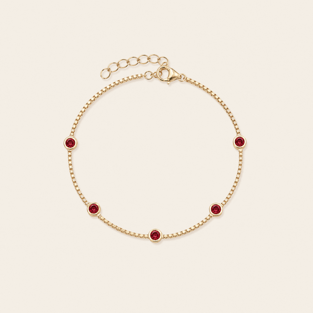 Vintage Birthstone Bracelet