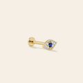14k Protection Eye Flatback Stud