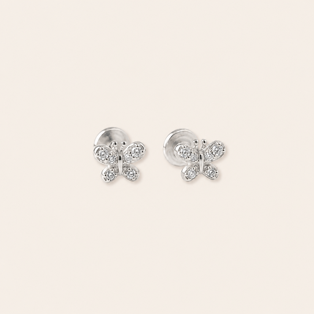 Butterfly CZ Flatback Studs