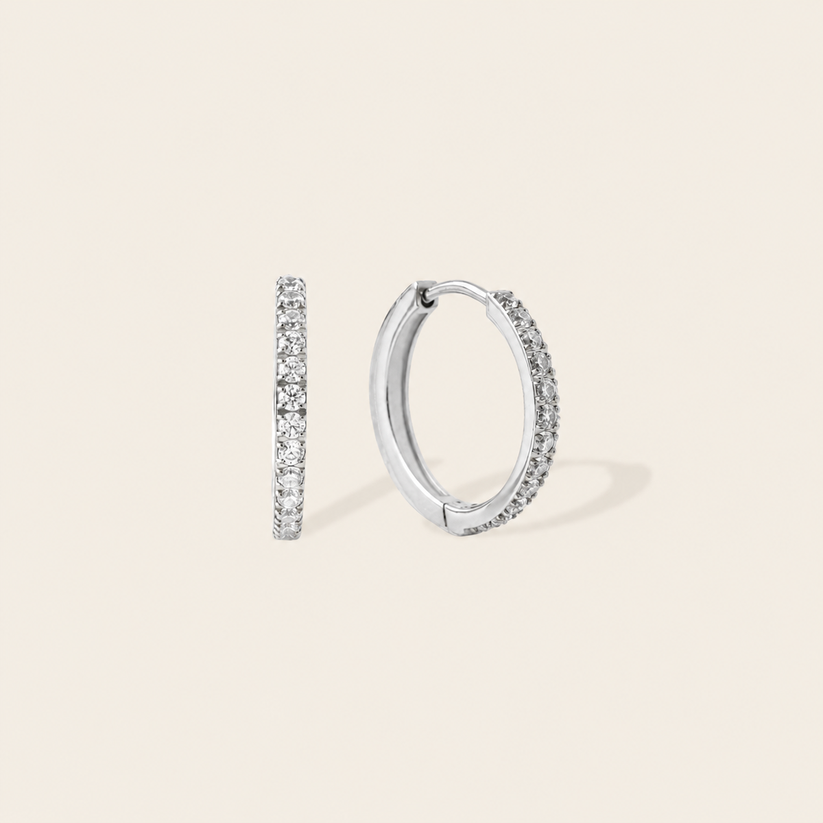Reversible Pave Hoops