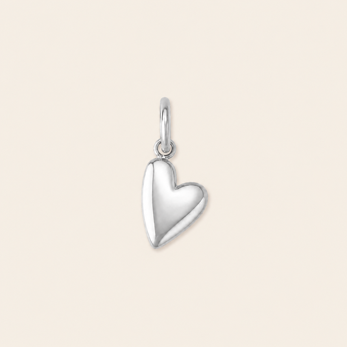 Waterproof Tilted Heart Charm