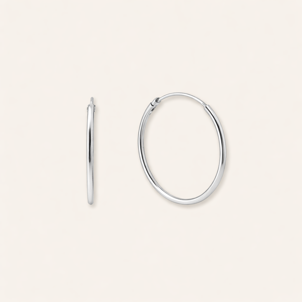 Large Thin Basic Hoops