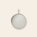 Braided Round Disc Pendant