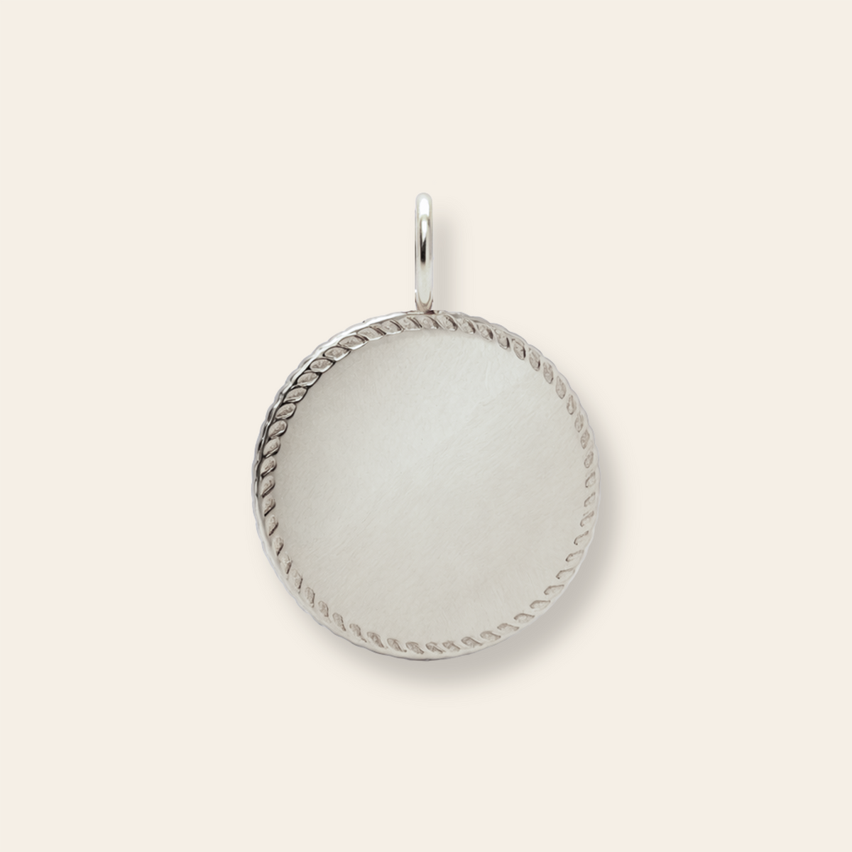 Braided Round Disc Pendant