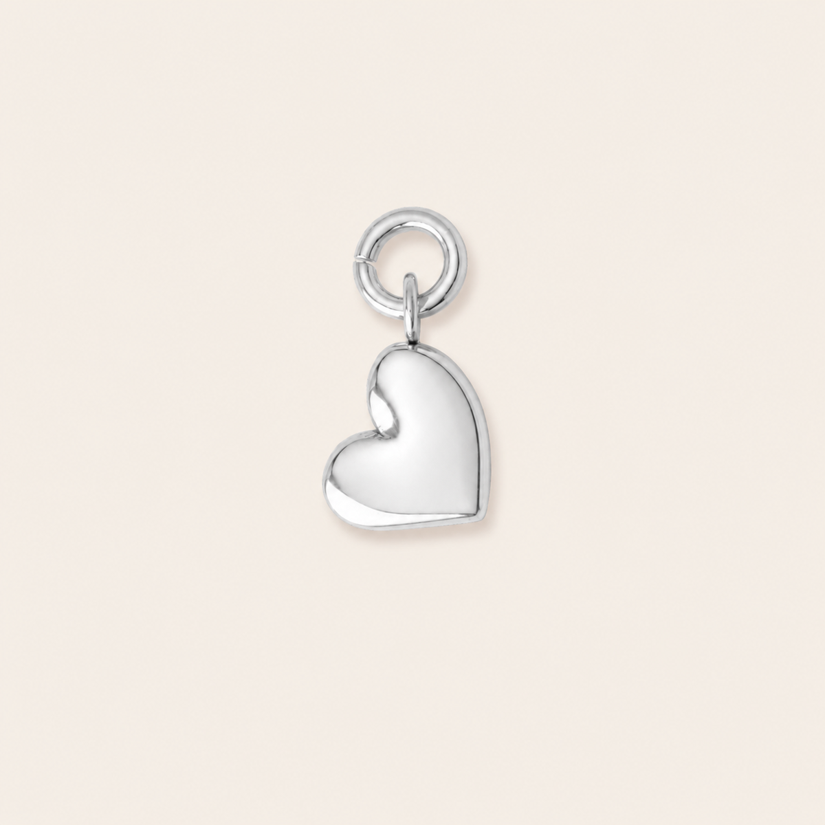 Waterproof Tilted Heart Charm
