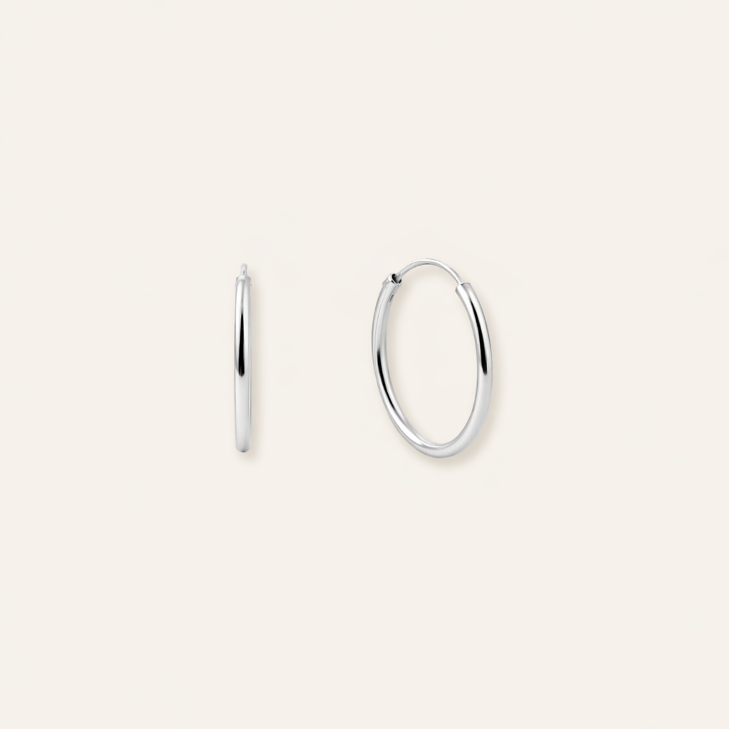 Small Thin Basic Hoops