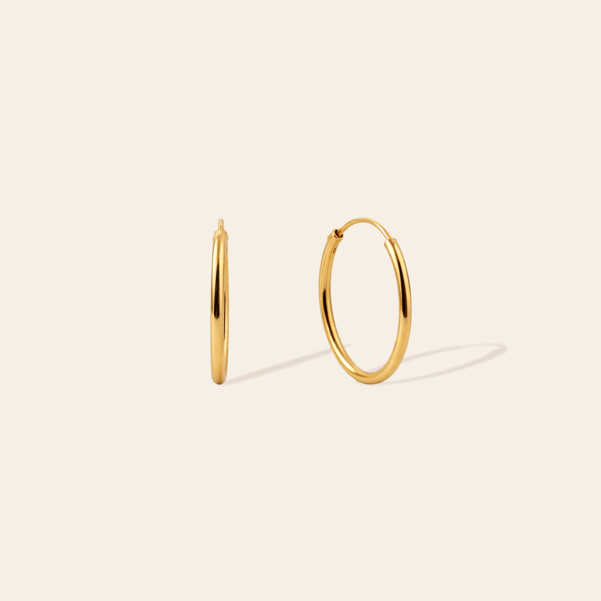 Small Thin Basic Hoops