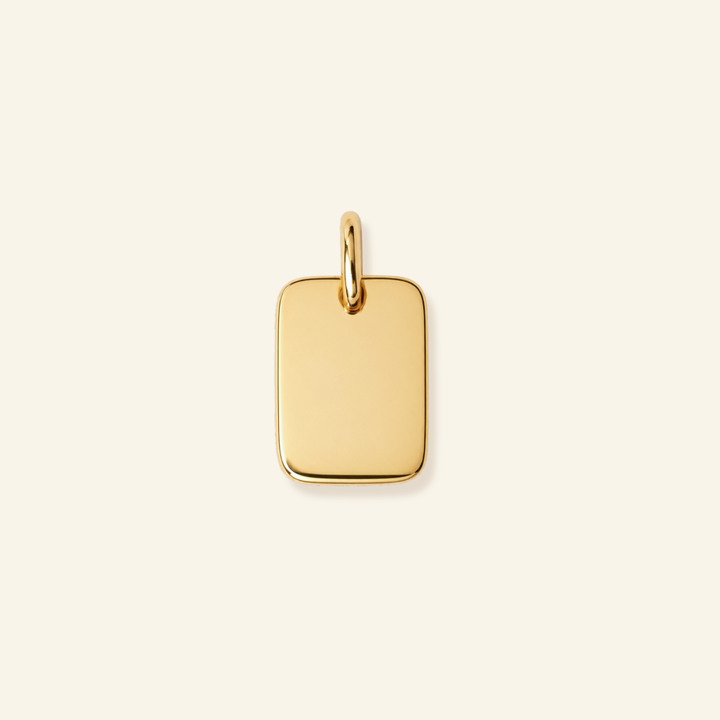10k Solid Gold Tag