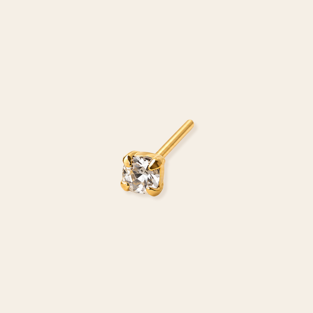 Square Zirconia Nose Pin
