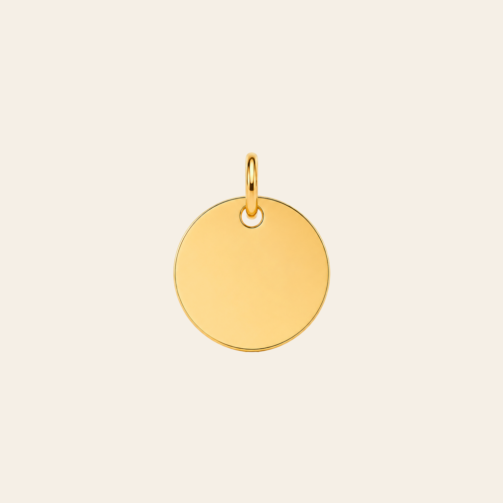 Personalized 11mm Disc Pendant