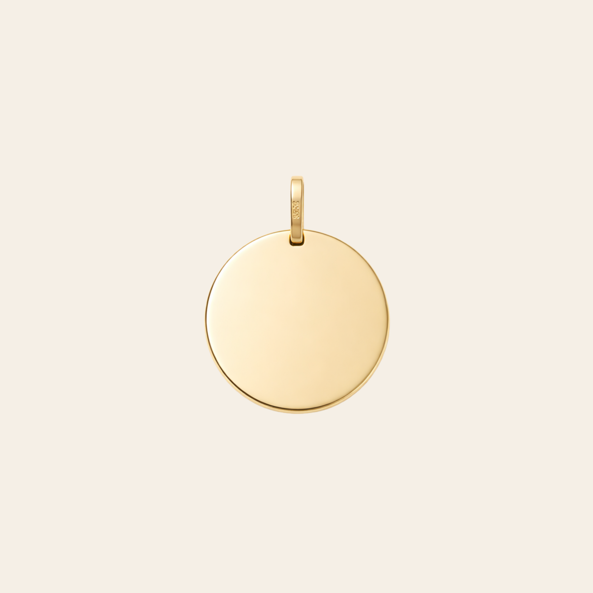 Personalized 11mm Disc Pendant